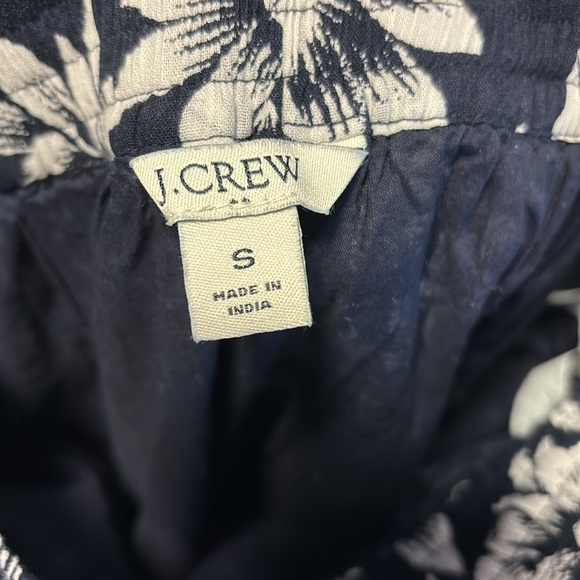 J. Crew Factory Small Blue White Pineapple Smocked Trim Pull On Maxi Skirt AO087 - Picture 4 of 7